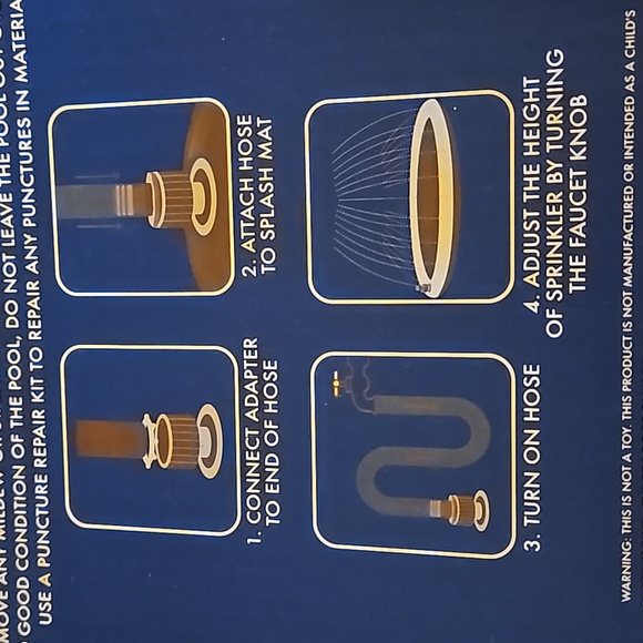 Banana Boat Sprinkler Splash Mat for Dogs New in Box - Picture 3 of 7